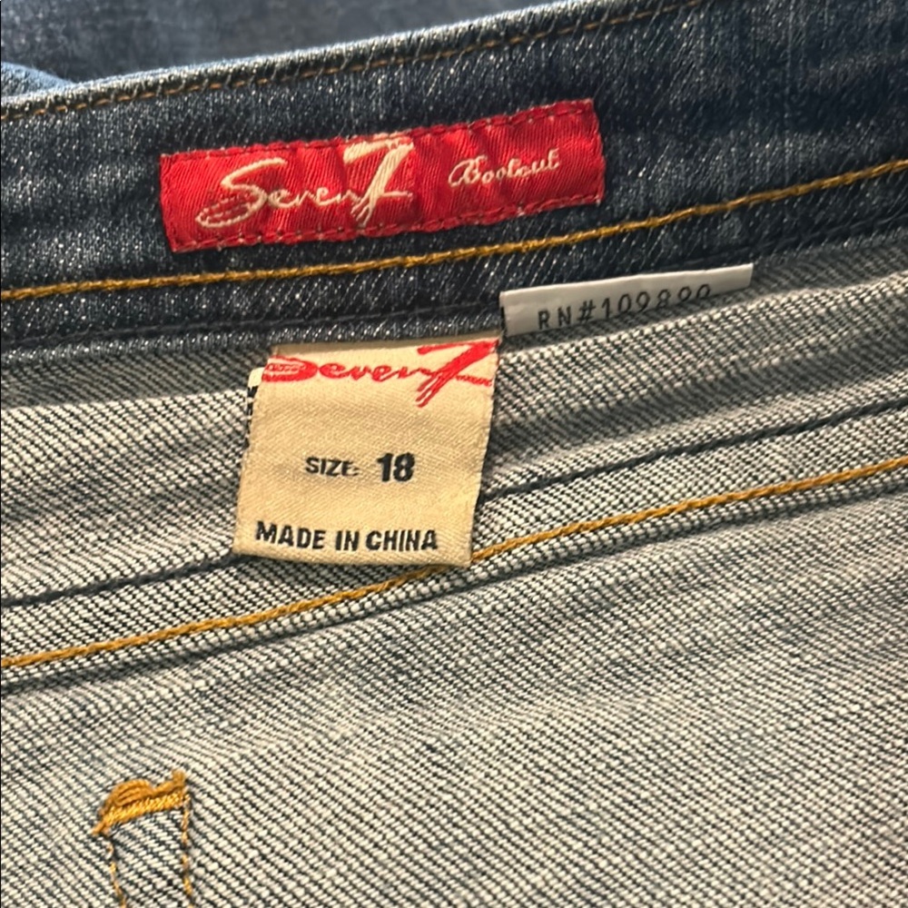 Seven7 Blue Boot Cut Jeans Denim - Picture 5 of 9